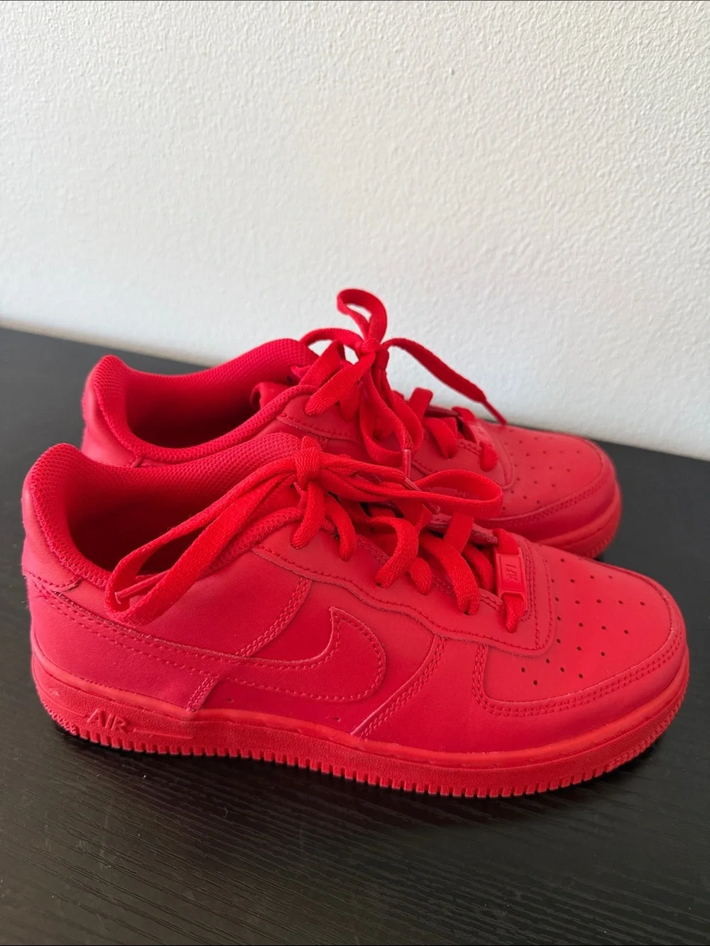 Nike Air Force 1 Low GS Triple Red – Youth 5.5